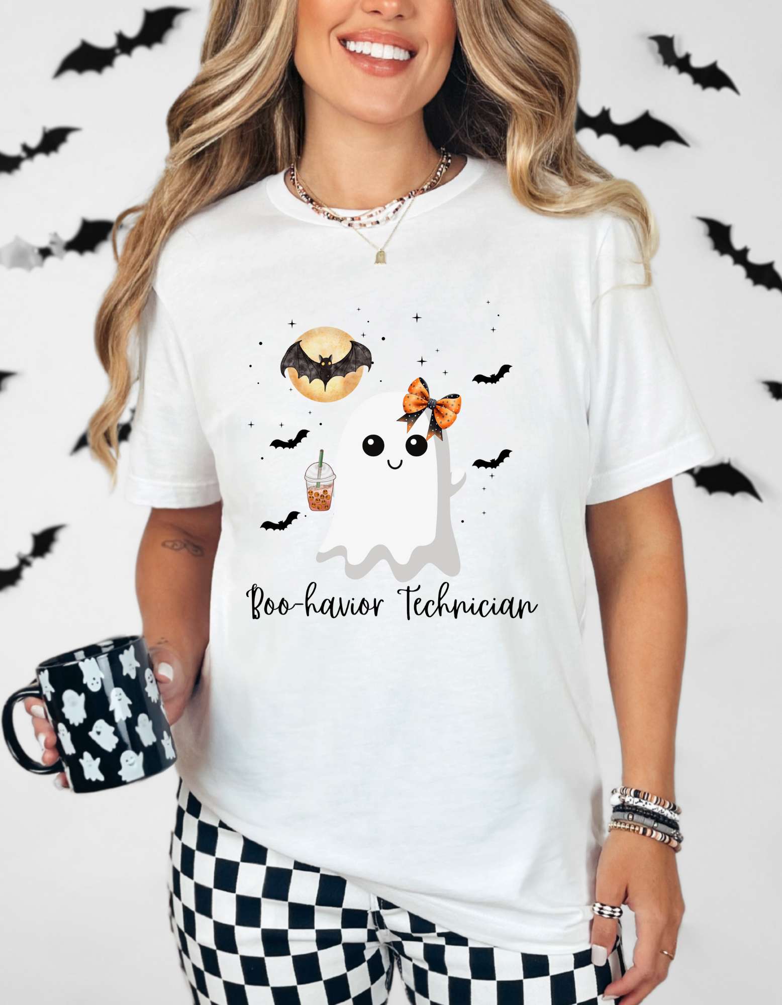 Cute Behavior Technician Halloween Ghost Shirt -"Boo-havior Technician" Unisex Shirt Printify